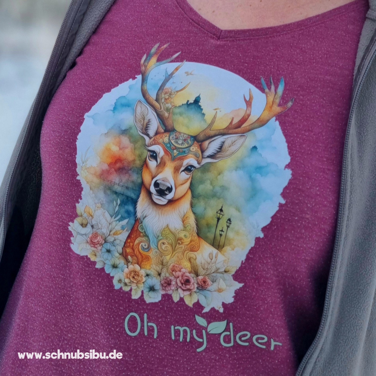Bügelbild Fantasie-Tiere Hirsch